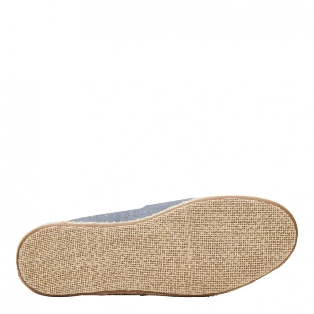 TOMS Alpargata Blue Slub Chambray Open Ztoe Espadrilles: Blue Slub 7